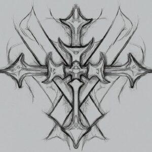 hand drawn tattoo sketch