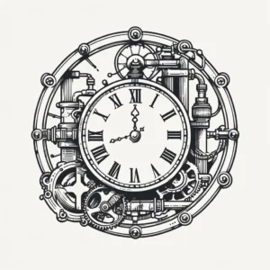 Steampunk clock