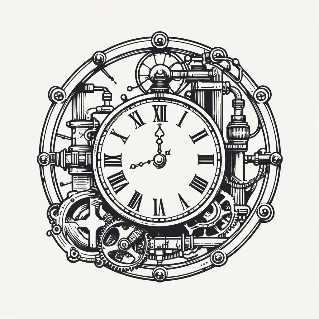 Steampunk clock
