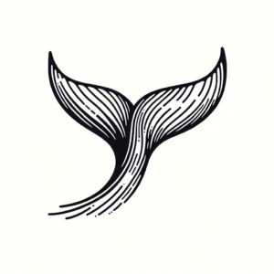 Minimalist whale tail