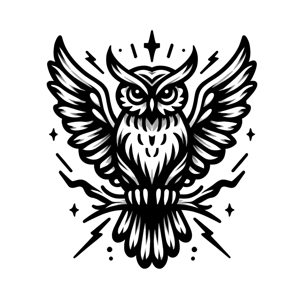owl tattoo sample
