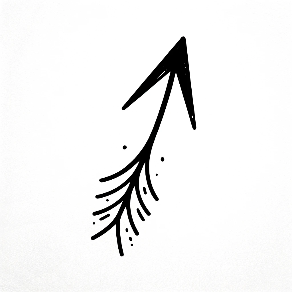 Simple arrow pointing upwards