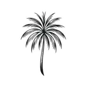 Simple palm tree