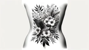 Low back tattoo