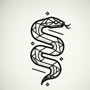 Abstract Geometric Snake Design
