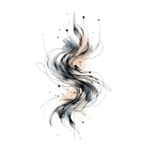 Abstract Splash In Watercolor Lines