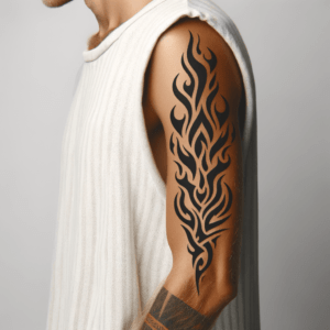 Abstract Tribal Flames
