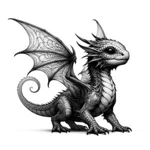 Adorable Dragon With Tiny Wings