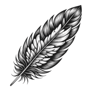 Adorable Feather With Tiny Wings