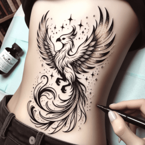 Adorable Phoenix With Sparkles