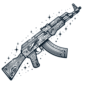 Ak47 In Cyber Sigilism Style