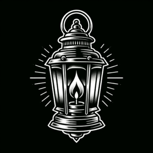 American Traditional Tattoo Design Of A Lantern