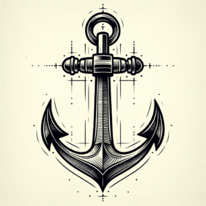 Anchor In American Traditional Lines