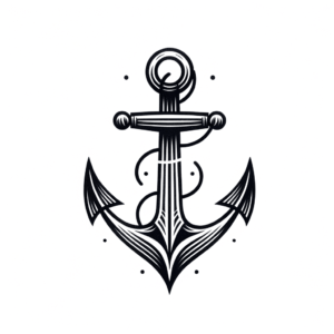 Anchor In Simple Lines