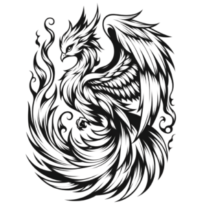 Anime-Style Phoenix With Big Eyes
