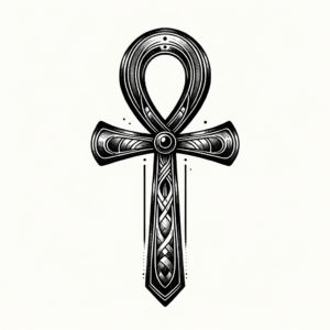 Ankh In Cool Tattoo Design