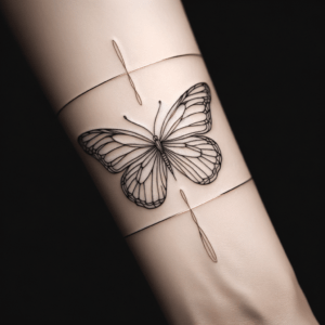 Armband Tattoo Design Of A Butterfly