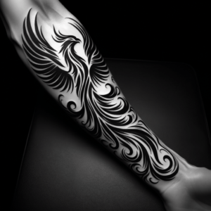 Armband Tattoo Of A Tribal Phoenix