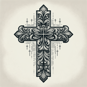 Artisan Cross Featuring Hand-Drawn Details