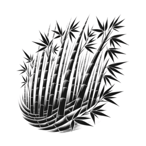 Bamboo Forest Depicted In A Japanese Tattoo