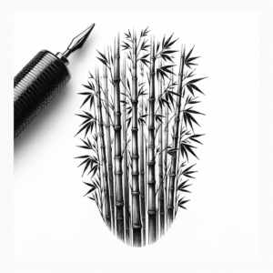Bamboo In Japanese Lines