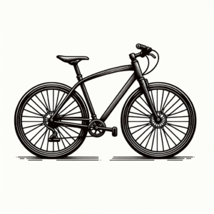 Bicycle In Minimalist Style