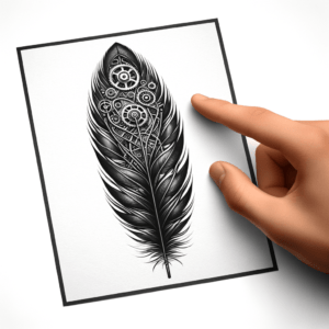 Biomechanical Feather With Gears