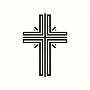 Simple Black Cross Tattoo