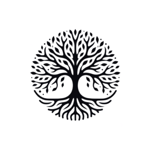 Black Tattoo Of A Tree Of Life