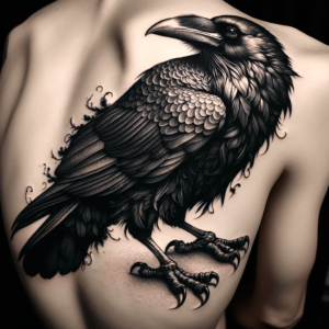 Blackwork Raven