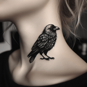 Blackwork Raven