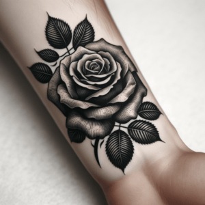 Blackwork Rose