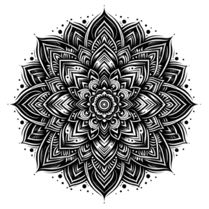 Blackwork Tattoo Stencil