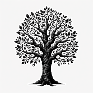 Blackwork Tree