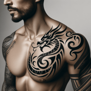 Bold Tribal Dragon