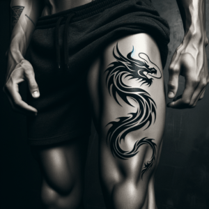 Bold Tribal Dragon