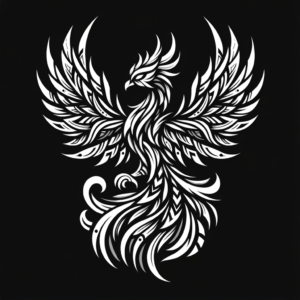 Bold Tribal Phoenix Design