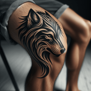 Bold Tribal Wolf