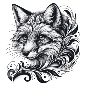 Captivating Linework Fox