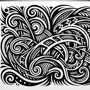 Card In Tribal Tattoo Design