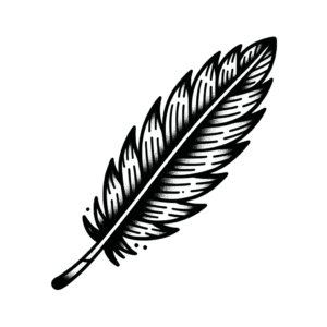 Cartoonish New School Feather