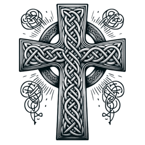 Celtic Cross With Intricate Knotwork