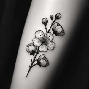 Cherry Blossom In Simple Style