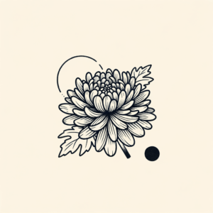 Chrysanthemum Depicted In A Japanese Tattoo