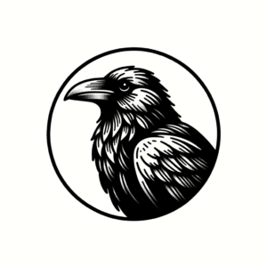 Circle Tattoo Design Of A Raven