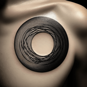 Circle Tattoo on Skin