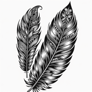 Classic Traditional Feather Design