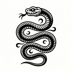 Classic Traditional Snake Design