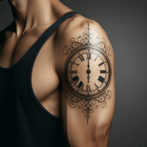 Clock With Roman Numerals