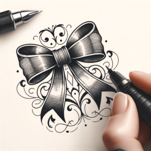Cool Bow Tattoo Design